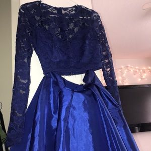 navy blue homecoming/ formal dress